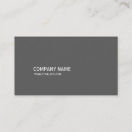 Simples Modern Elegant Company Grey Visitekaartje