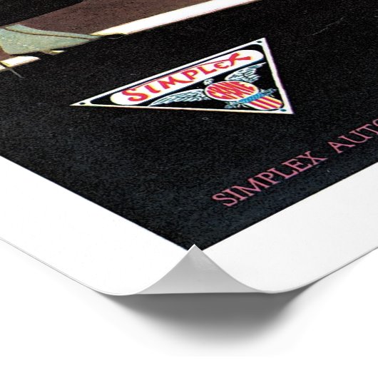 Simplex Automobile Advertisation Poster (Hoek)