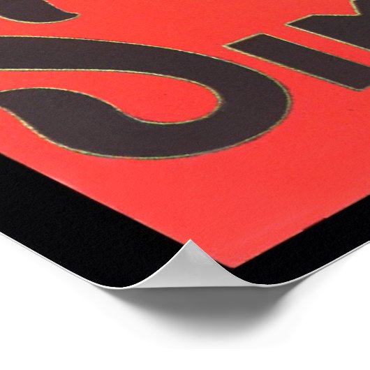 Simplexfiets Adverteren Poster (Hoek)