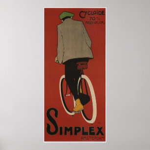 Simplexfietsen Amsterdam  poster fietsen