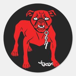 Simplicissimus Staffordshire Bul Terrier - Ronde Sticker