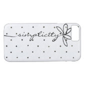 simpliciteitstekst op poolpunten Case-Mate iPhone case (Achterkant (Horizontaal))