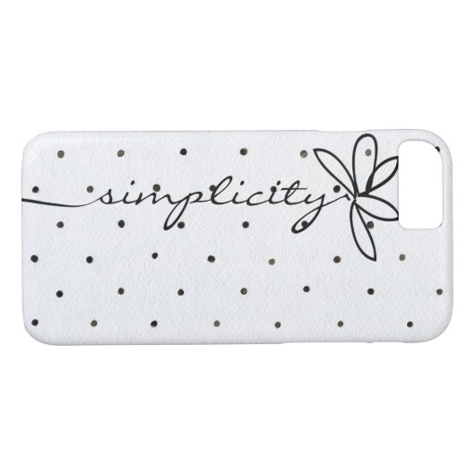 simpliciteitstekst op poolpunten Case-Mate iPhone case (Achterkant (Horizontaal))