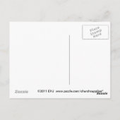 Simplicity Blue Church Postcard Briefkaart (Achterkant)