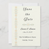 Simplicity Heart Save the Date Kaart (Voorkant)