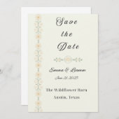 Simplicity Heart Save the Date  Kaart (Voorkant / Achterkant)