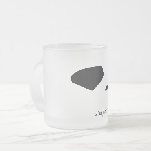 Simplicity Matglas Koffiemok (Voorkant links)