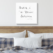 Simplicity Quote - Canvas Afdruk (Insitu (Slaapkamer))