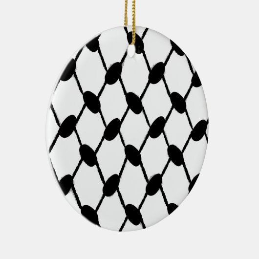 Simpliste Keffiyeh Keramisch Ornament (Rechts)