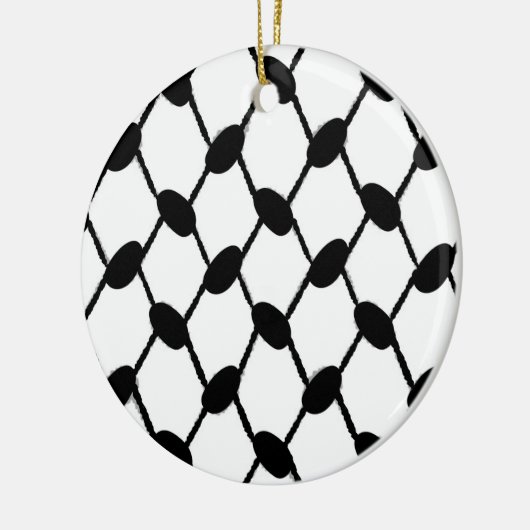 Simpliste Keffiyeh Keramisch Ornament (Links)