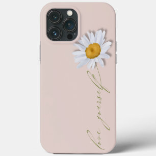 Simplistic 3D Daisy met "Love Yourself" Stem Case-Mate iPhone Case