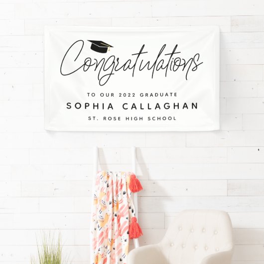 Simplistic Afstuderen feliciteert banner (Insitu)