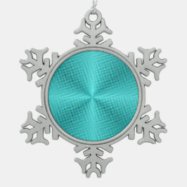 Simplistic Aqua/Green>Snowflake Ornament