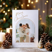 Simplistic Arch Photo Holiday Kaart
