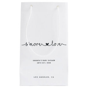 Simplistic Black and White Typography S'more Love Klein Cadeauzakje