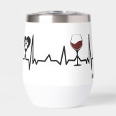 Simplistic Black Paws en rode wijn hartslag (Voorkant)