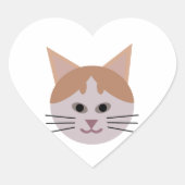 simplistic cat sticker (Voorkant)