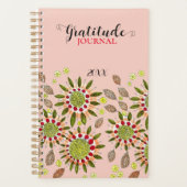Simplistic Hand-getrokken Bloemen Dankbaarheids Ti Planner (Voorkant)