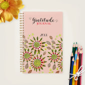 Simplistic Hand-getrokken Bloemen Dankbaarheids Ti Planner