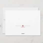 Simplistic kerstfotokaart feestdagenkaart (Achterkant)