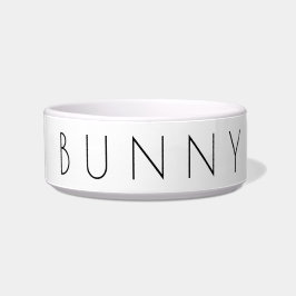 Simplistic minimalist Bunny Food Feeding Bowl Voerbakje