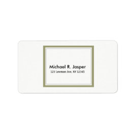 Simplistic Minimalist Gold Lijst Etiket