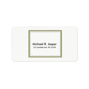 Simplistic Minimalist Gold Lijst Etiket