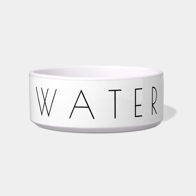 Simplistic minimalist Pet Water Bowl Voerbakje (Voorkant)
