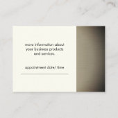 Simplistic Monogram (van geel) Benoeming Afsprakenkaartje (Achterkant)