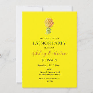 Simplistic Passion Party-uitnodiging Kaart