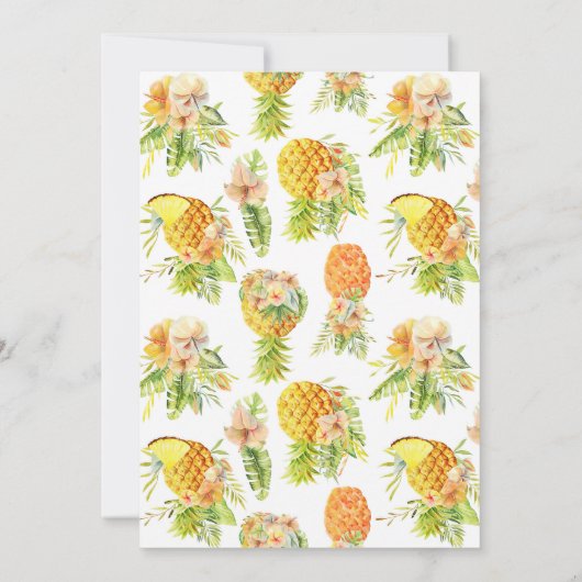 Simplistic Passion Party-uitnodiging Kaart (Achterkant)