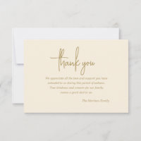 Simplistic Sympathie Dank u Kaart