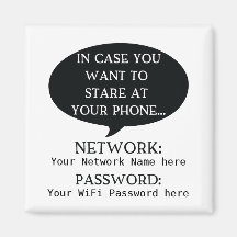 Simplistic WiFi-details netwerkwachtwoord