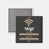 Simplistic WiFi-details netwerkwachtwoord Magneet (Voorkant / Achterkant)