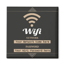 Simplistic WiFi-details netwerkwachtwoord