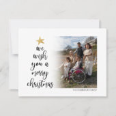 Simplistic wij wensen u een prettig kerstfeest | F Feestdagenkaart (Voorkant)