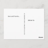 Simplistisch Afstuderen Afstuderen Dank u Briefkaart (Achterkant)