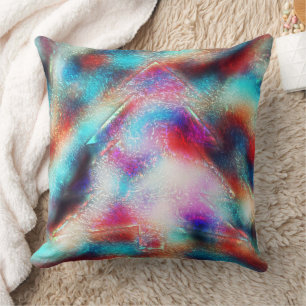 Simplistisch dennenboomontwerp met een schitterend kussen