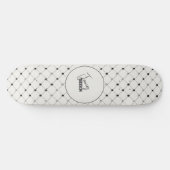  Simplistisch White Dot Skateboard (Horizontaal)