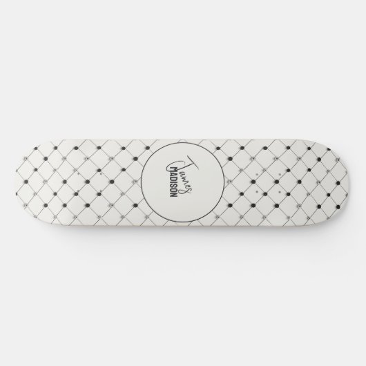  Simplistisch White Dot Skateboard (Horizontaal)