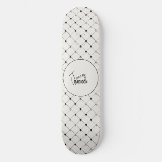  Simplistisch White Dot Skateboard (Voorkant)