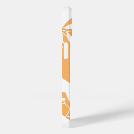 Simplistische Abstracte Sinaasappel Gepersonalisee Case-Mate iPhone Case (Achterkant / Rechts)