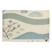 Simplistische Aziatische Art Design Pillow Hoesje Kussensloop (Achterkant)