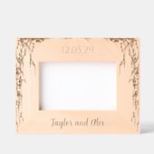 Simplistische Boho Natural Ivy Vine Wedding Lijst Gegraveerde Lijstjes (Voorkant)