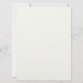 Simplistische en trendy flat bruiloft uitnodiging (Achterkant)