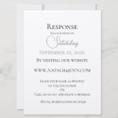 Simplistische en trendy flat response Kaart (Voorkant)