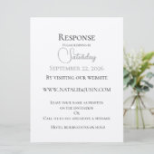 Simplistische en trendy flat response Kaart (Staand voorkant)