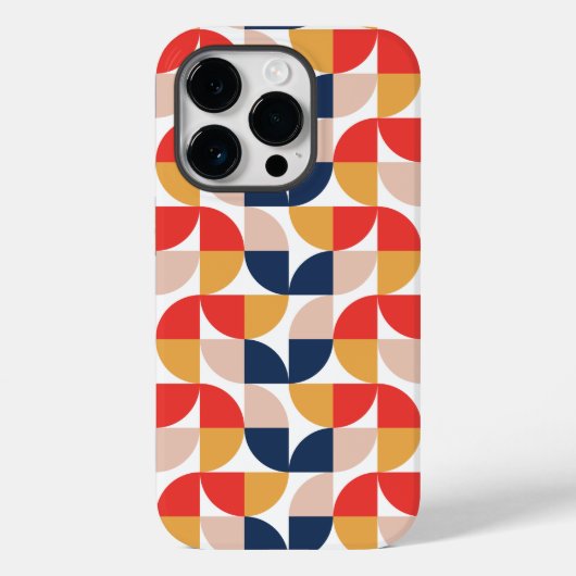 Simplistische geometrische iPhone 14 Pro-Hoesje Case-Mate iPhone Case (Achterkant)