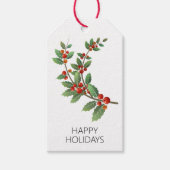 simplistische hulst cadeaulabel (Voorkant)