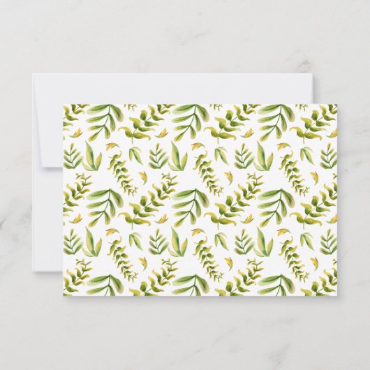 Simplistische kruiden en botanische bewaarder de d save the date (Achterkant)